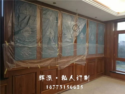 【长沙美式家具定制安装、原木背景墙、原木酒柜定制质量很好】-